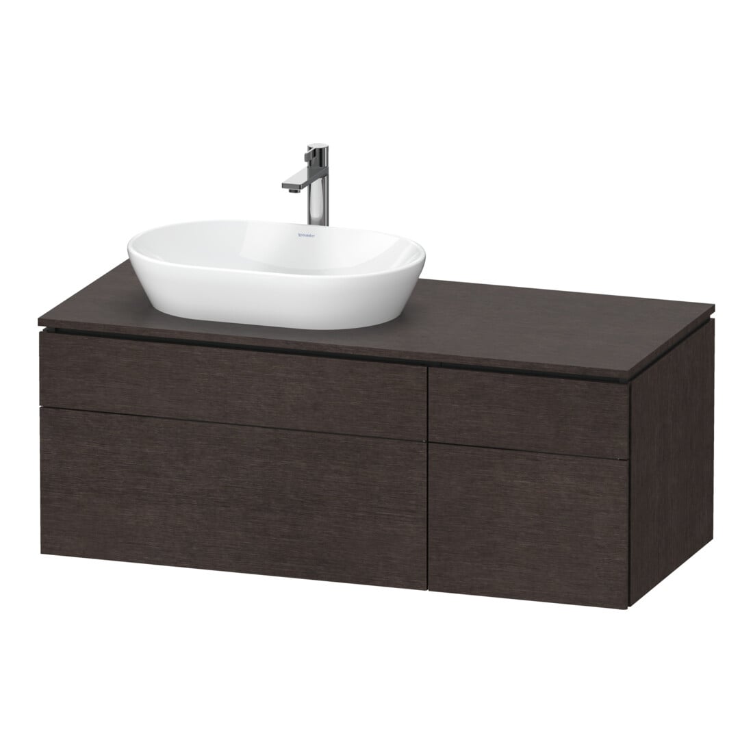 Duravit Waschtischunterschrank L-Cube 122x55x48,2cm, AS L, E d ge, k EinrSy