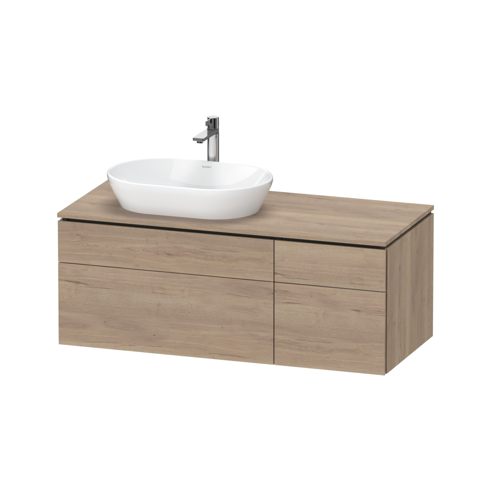 Duravit Waschtischunterschrank L-Cube 122x55x48,2cm, AS L, E ma, k EinrSy
