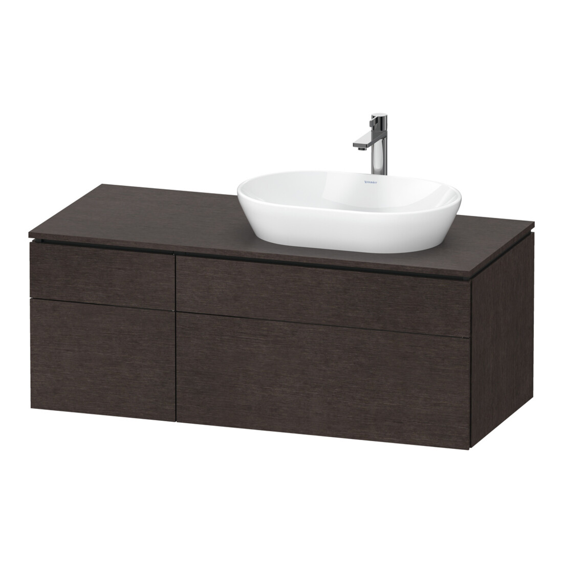 Duravit Waschtischunterschrank L-Cube 122x55x48,2cm, AS R, E d ge, k EinrSy