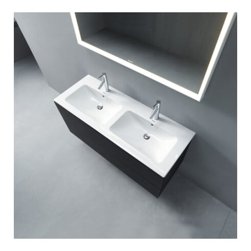 Duravit Waschtischunterschrank L-Cube 129x48,1x55cm, 2 SBK, wd, Ei dkl. geb.