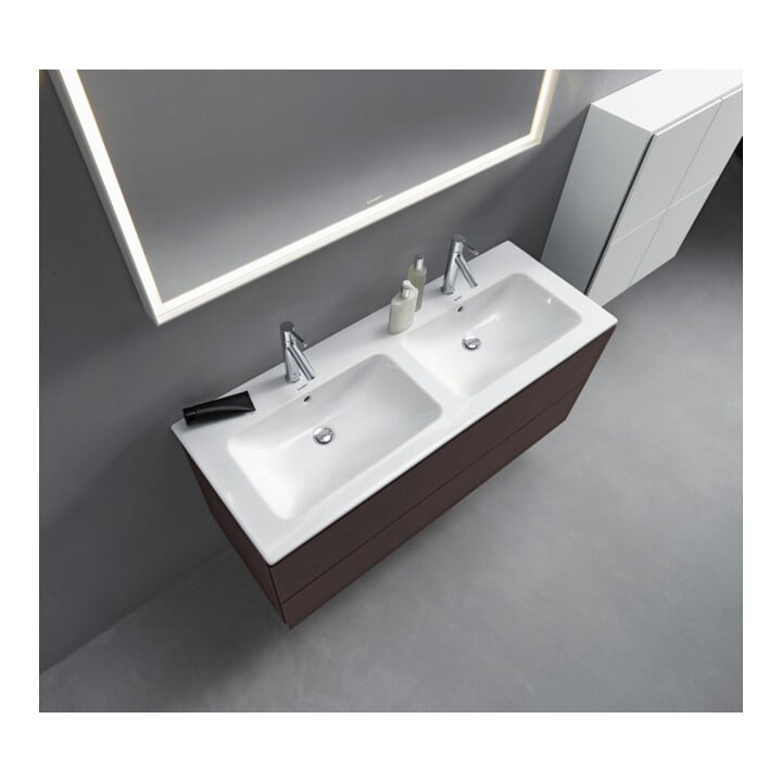 Duravit Waschtischunterschrank L-Cube 129x48,1x55cm, 2 SBK, wd, Ei dkl. geb.