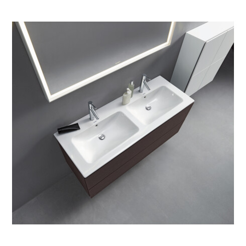 Duravit Waschtischunterschrank L-Cube 129x48,1x55cm, 2 SBK, wd, Ei dkl. geb.