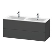 Duravit Waschtischunterschrank L-Cube 129x48,1x55cm, 2 Schub., wandhängend, graph ma
