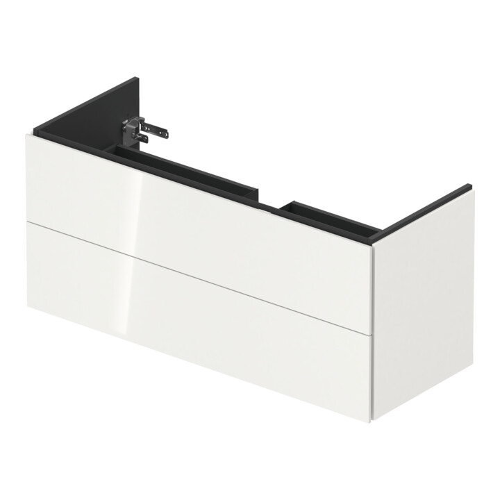 Duravit Waschtischunterschrank L-Cube 129x48,1x55cm, 2 Schub., wandhängend, we. hgl