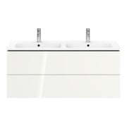 Duravit Waschtischunterschrank L-Cube 129x48,1x55cm, 2 Schub., wandhängend, we. hgl-5