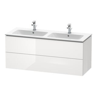Duravit Waschtischunterschrank L-Cube 129x48,1x55cm, 2 Schub., wandhängend, we. hgl
