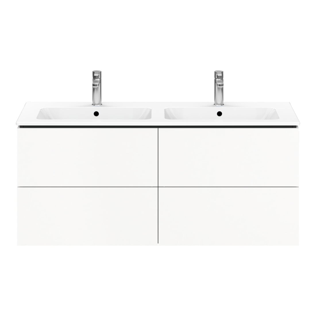 Duravit Waschtischunterschrank L-Cube 129x48,1x55cm, 2 Schub., wandhängend, we. matt