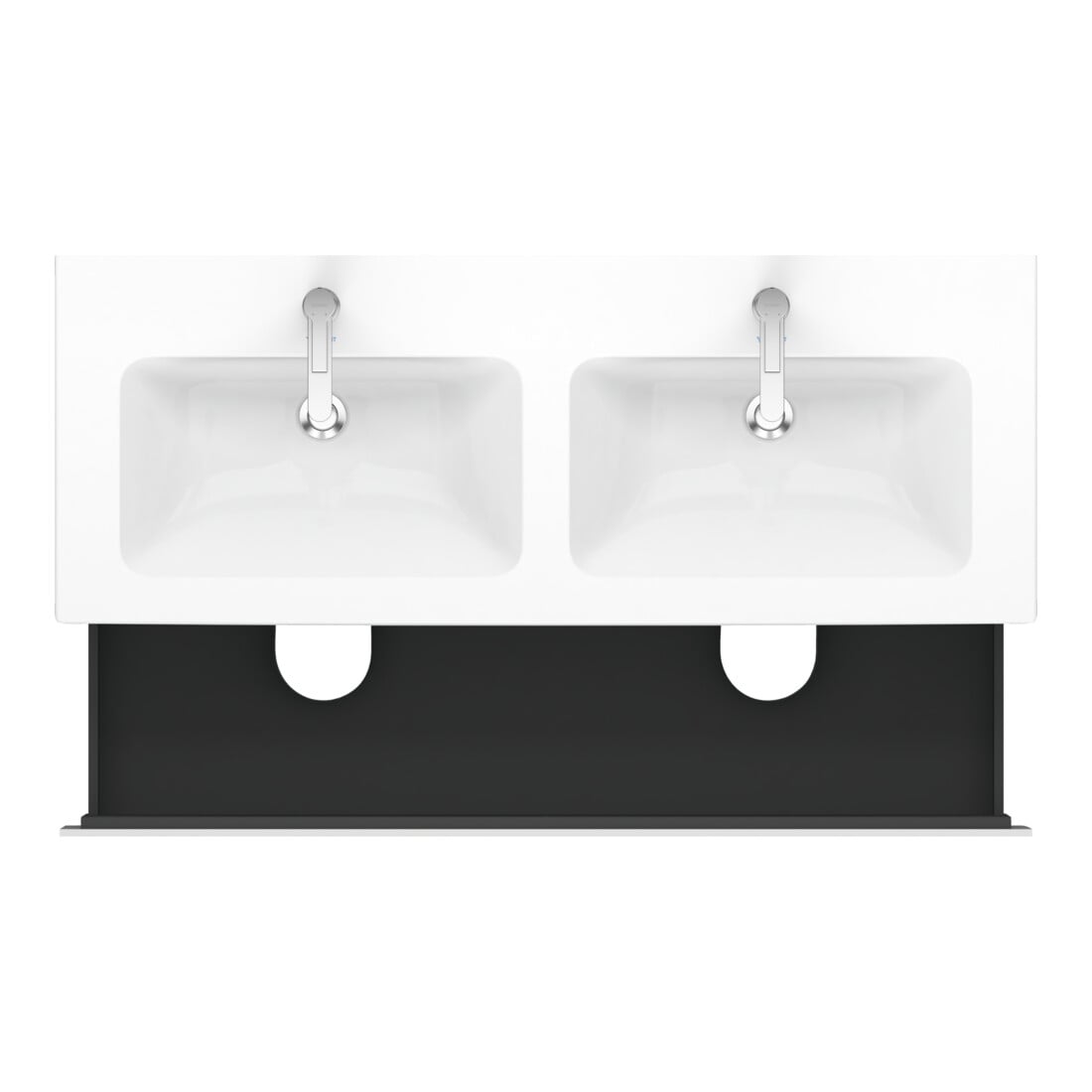 Duravit Waschtischunterschrank L-Cube 129x48,1x55cm, 2 Schub., wandhängend, we. matt