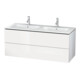 Duravit Waschtischunterschrank L-Cube 129x48,1x55cm, 2 Schubk., wandhängend, Ei Nat