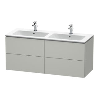 Duravit Waschtischunterschrank L-Cube 129x48,1x55cm, 4 SBK, wandhängend, betongr ma