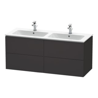 Duravit Waschtischunterschrank L-Cube 129x48,1x55cm, 4 SBK, wandhängend, graph matt
