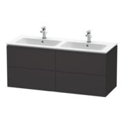Duravit Waschtischunterschrank L-Cube 129x48,1x55cm, 4 SBK, wandhängend, graph matt