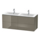 Duravit Waschtischunterschrank L-Cube 129x48,1x55cm, 4 SBK, wd, flan. Gr hgl-1
