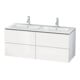 Duravit Waschtischunterschrank L-Cube 129x48,1x55cm, 4 Schub., wandhängend, bas. ma