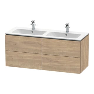Duravit Waschtischunterschrank L-Cube 129x48,1x55cm, 4 Schub., wandhängend, Ei marm.