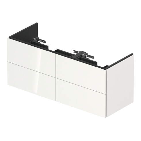 Duravit Waschtischunterschrank L-Cube 129x48,1x55cm, 4 Schub., wandhängend, we. hgl