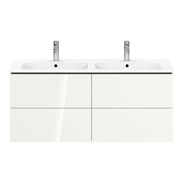 Duravit Waschtischunterschrank L-Cube 129x48,1x55cm, 4 Schub., wandhängend, we. hgl