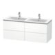 Duravit Waschtischunterschrank L-Cube 129x48,1x55cm, 4 Schub., wandhängend, we. matt-1