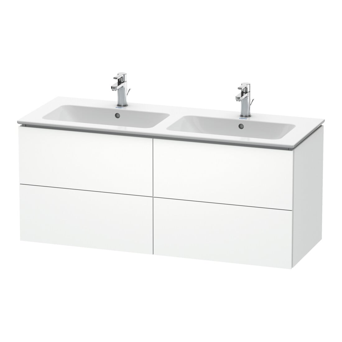 Duravit Waschtischunterschrank L-Cube 129x48,1x55cm, 4 Schub., wandhängend, we. matt
