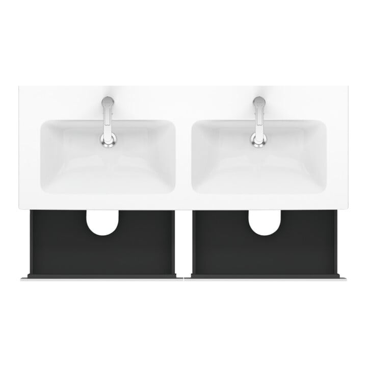 Duravit Waschtischunterschrank L-Cube 129x48,1x55cm, 4 Schub., wandhängend, we. matt