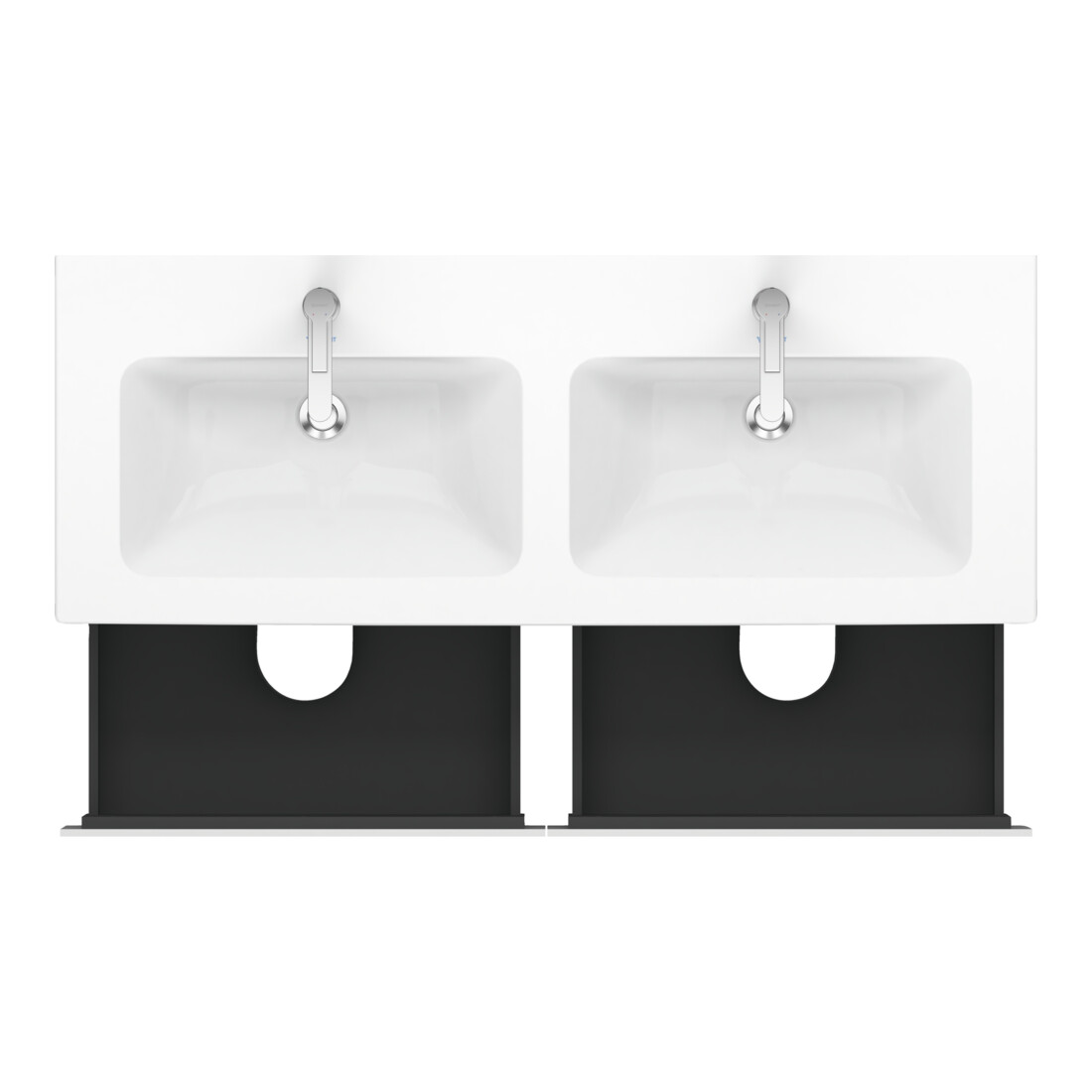 Duravit Waschtischunterschrank L-Cube 129x48,1x55cm, 4 Schub., wandhängend, we. matt