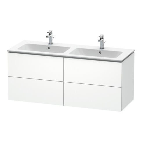 Duravit Waschtischunterschrank L-Cube 129x48,1x55cm, 4 Schub., wandhängend, we. matt