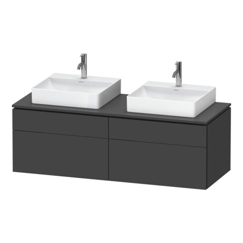 Duravit Waschtischunterschrank L-Cube 142x55x48,2cm, 2 SBK, gra m, k EinrSy