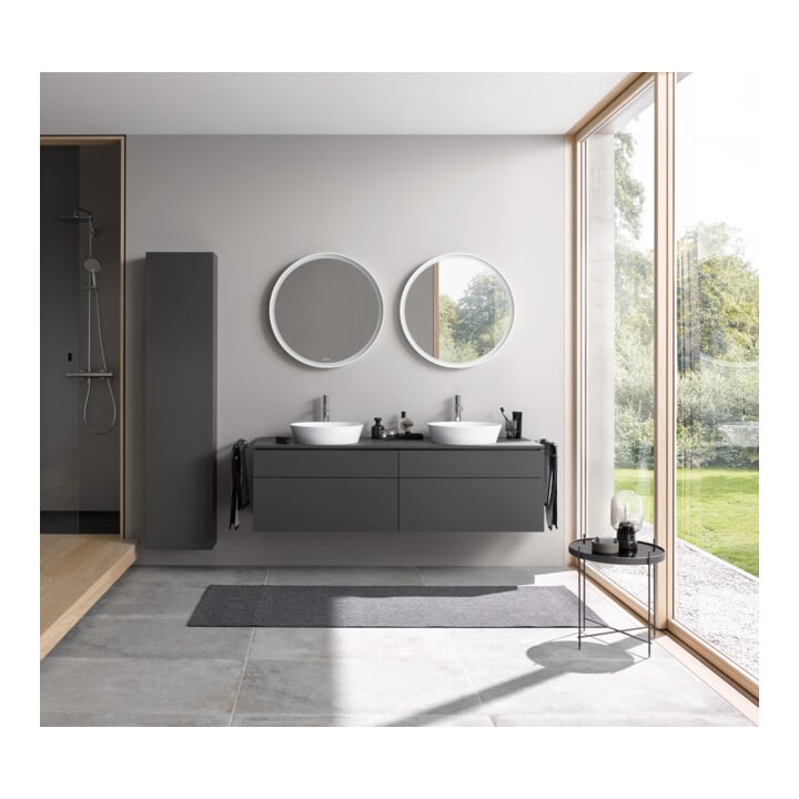 Duravit Waschtischunterschrank L-Cube 142x55x48,2cm, 2 SBK, gra m, k EinrSy
