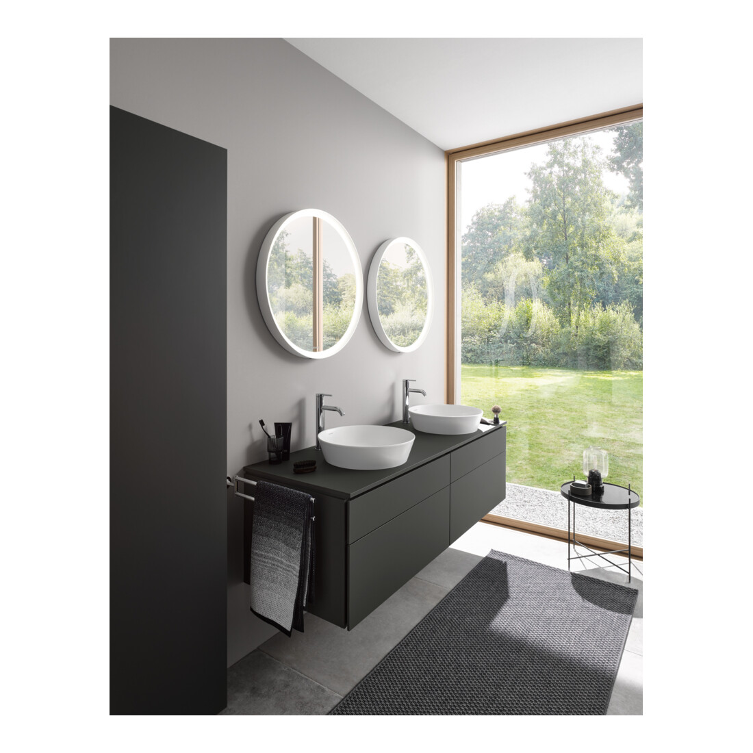 Duravit Waschtischunterschrank L-Cube 142x55x48,2cm, 2 SBK, gra m, k EinrSy
