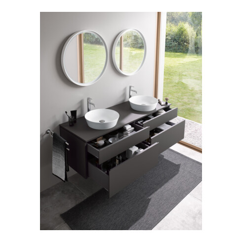 Duravit Waschtischunterschrank L-Cube 142x55x48,2cm, 2 SBK, gra m, k EinrSy