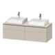 Duravit Waschtischunterschrank L-Cube 142x55x48,2cm, 2 SBK, T m, k EinrSy-1