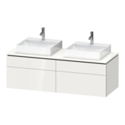 Duravit Waschtischunterschrank L-Cube 142x55x48,2cm, 2 SBK, w g, k EinrSy