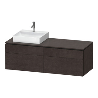 Duravit Waschtischunterschrank L-Cube 142x55x48,2cm, 2 SBK, wd, An L, E d geb.