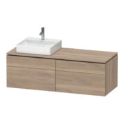 Duravit Waschtischunterschrank L-Cube 142x55x48,2cm, 2 SBK, wd, An L, Ei marm.