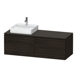 Duravit Waschtischunterschrank L-Cube 142x55x48,2cm, 2 SBK, wd, An L, N geb.