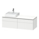 Duravit Waschtischunterschrank L-Cube 142x55x48,2cm, 2 SBK, wd, An L, we. matt-1