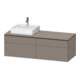 Duravit Waschtischunterschrank L-Cube 142x55x48,2cm, 2 SBK, wd, An li, bas. ma-1