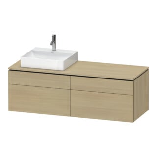 Duravit Waschtischunterschrank L-Cube 142x55x48,2cm, 2 SBK, wd, An li, med. Ei