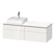 Duravit Waschtischunterschrank L-Cube 142x55x48,2cm, 2 SBK, wd, An li, we. hgl-1