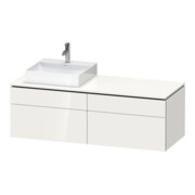 Duravit Waschtischunterschrank L-Cube 142x55x48,2cm, 2 SBK, wd, An li, we. hgl