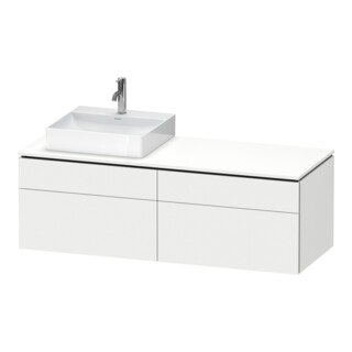 Duravit Waschtischunterschrank L-Cube 142x55x48,2cm, 2 SBK, wd, An li, we. ma