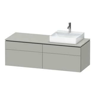Duravit Waschtischunterschrank L-Cube 142x55x48,2cm, 2 SBK, wd, An R, bg ma