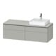 Duravit Waschtischunterschrank L-Cube 142x55x48,2cm, 2 SBK, wd, An R, bg ma-1