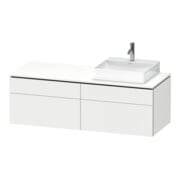 Duravit Waschtischunterschrank L-Cube 142x55x48,2cm, 2 SBK, wd, An R, we. matt