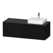 Duravit Waschtischunterschrank L-Cube 142x55x48,2cm, 2 SBK, wd, An re, Ei sw