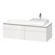Duravit Waschtischunterschrank L-Cube 142x55x48,2cm, 2 SBK, wd, An re, we. hgl-1