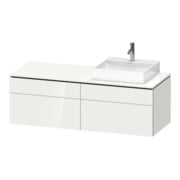 Duravit Waschtischunterschrank L-Cube 142x55x48,2cm, 2 SBK, wd, An re, we. hgl