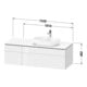 Duravit Waschtischunterschrank L-Cube 142x55x48,2cm, AS R, E d ge, k EinrSy-4