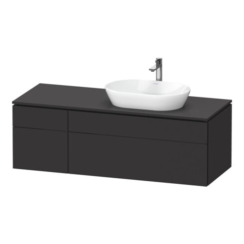 Duravit Waschtischunterschrank L-Cube 142x55x48,2cm, AS R, gra m, k EinrSy