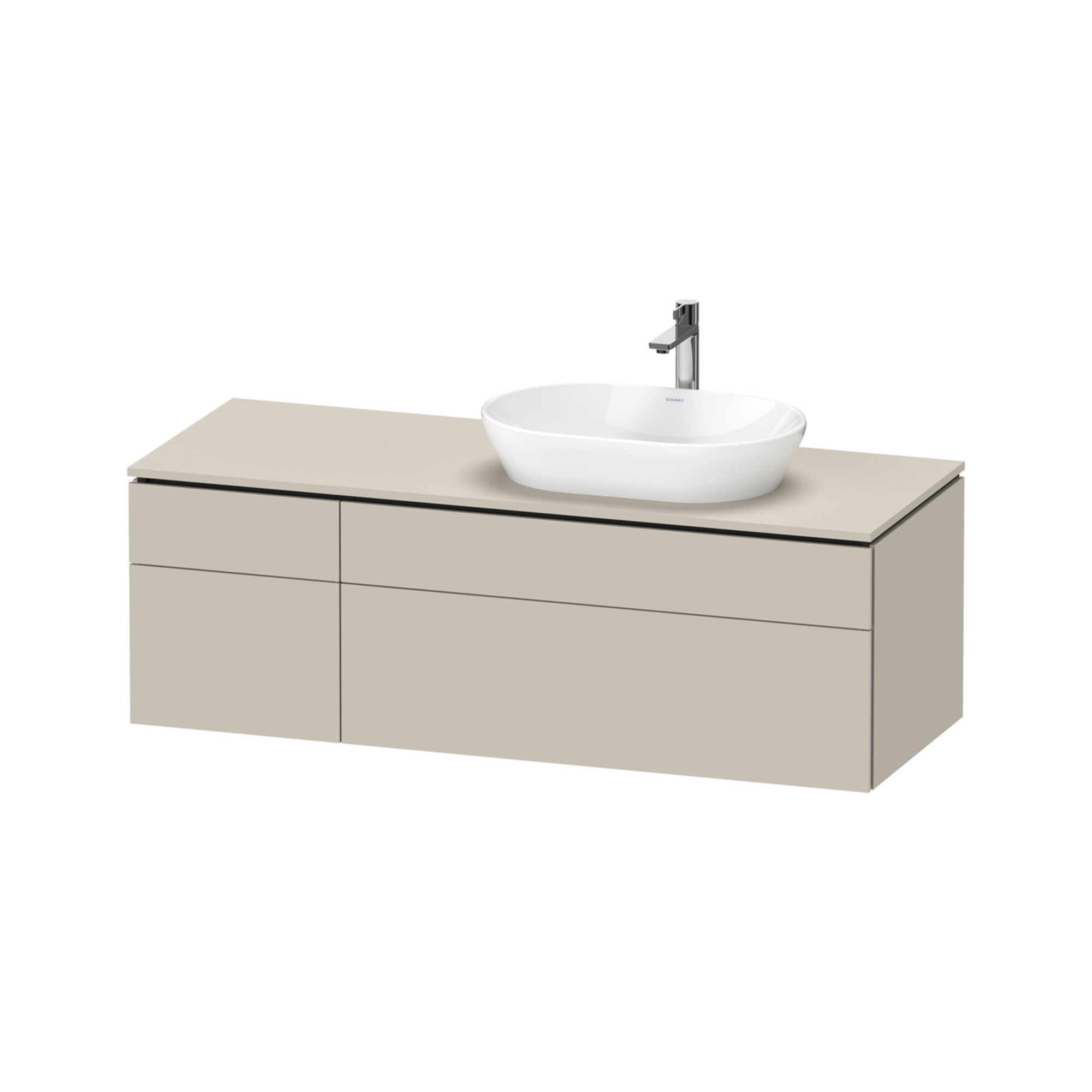 Duravit Waschtischunterschrank L-Cube 142x55x48,2cm, AS R, T m, k EinrSy